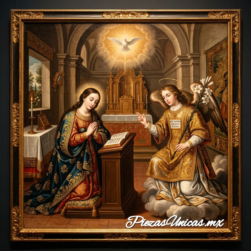 Óleo Cuzqueño Virgen de la Almudena - PU-0349
